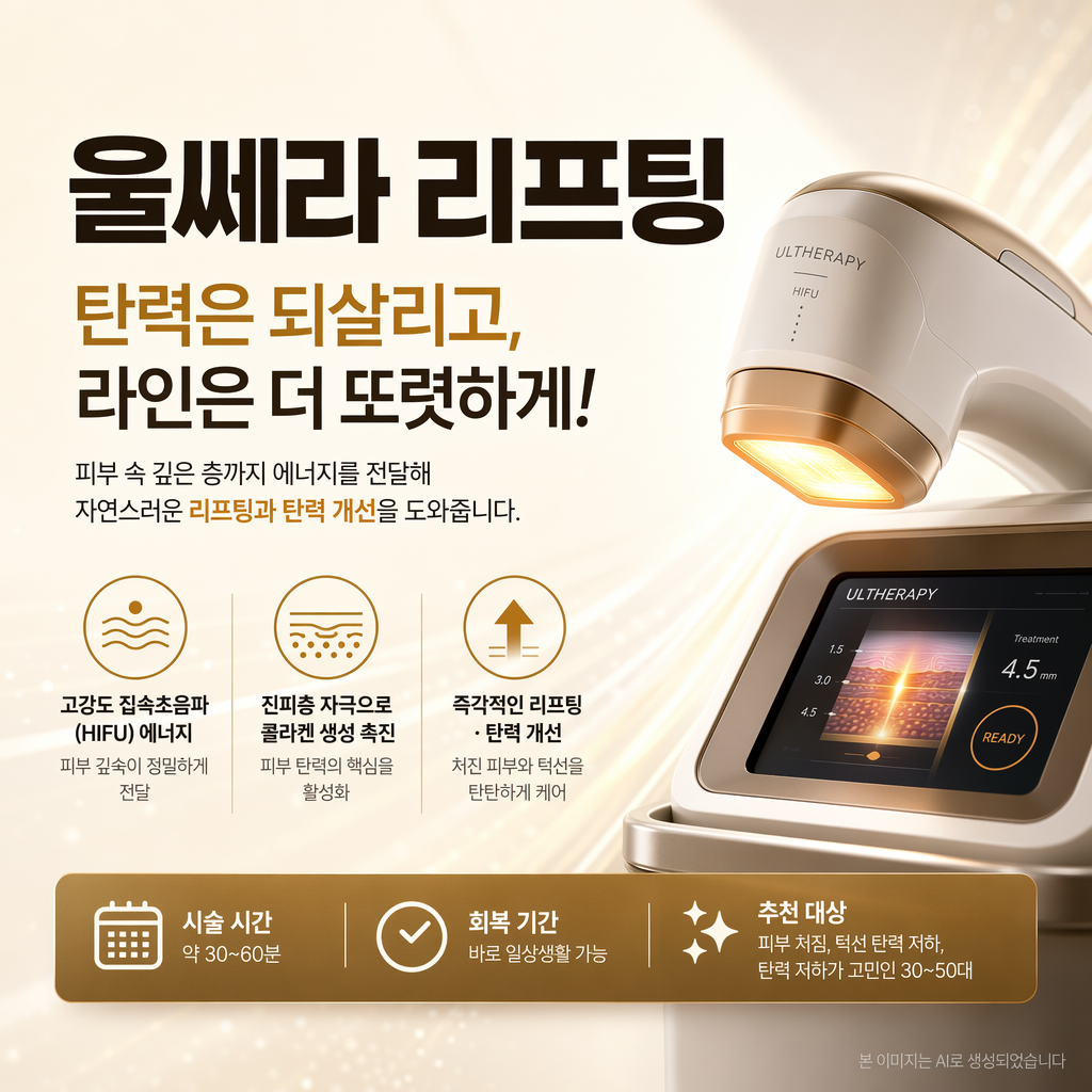 울쎄라 시술 안내 시안